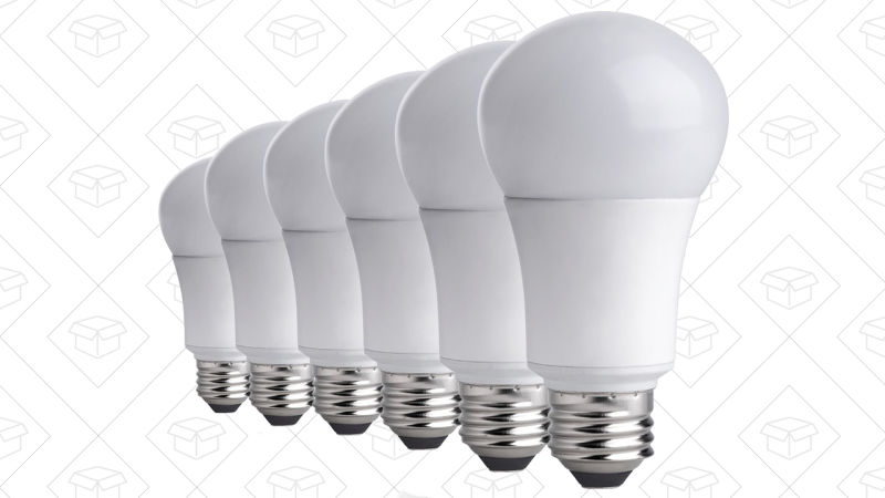 TCP LED Bulb 6-Packs: Soft White, $12